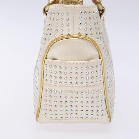 CELINE Hand Bag Leather Silver Gold - Picture 4 of 13